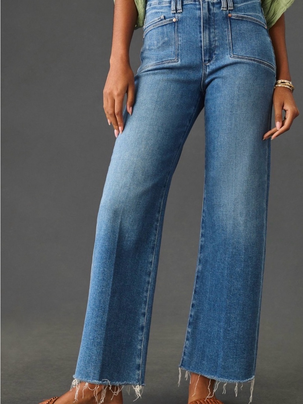 PAIGE Anessa Crop Wide-Leg Jeans